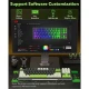 کیبورد بی سیم گیمینگ ردراگون K734BWG RGB PRO TKL