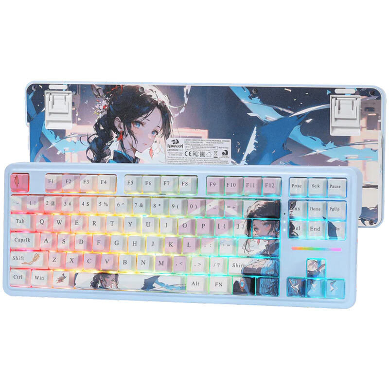 کیبورد بی سیم گیمینگ ردراگون ANTONIUM K728 PRO SE Anime