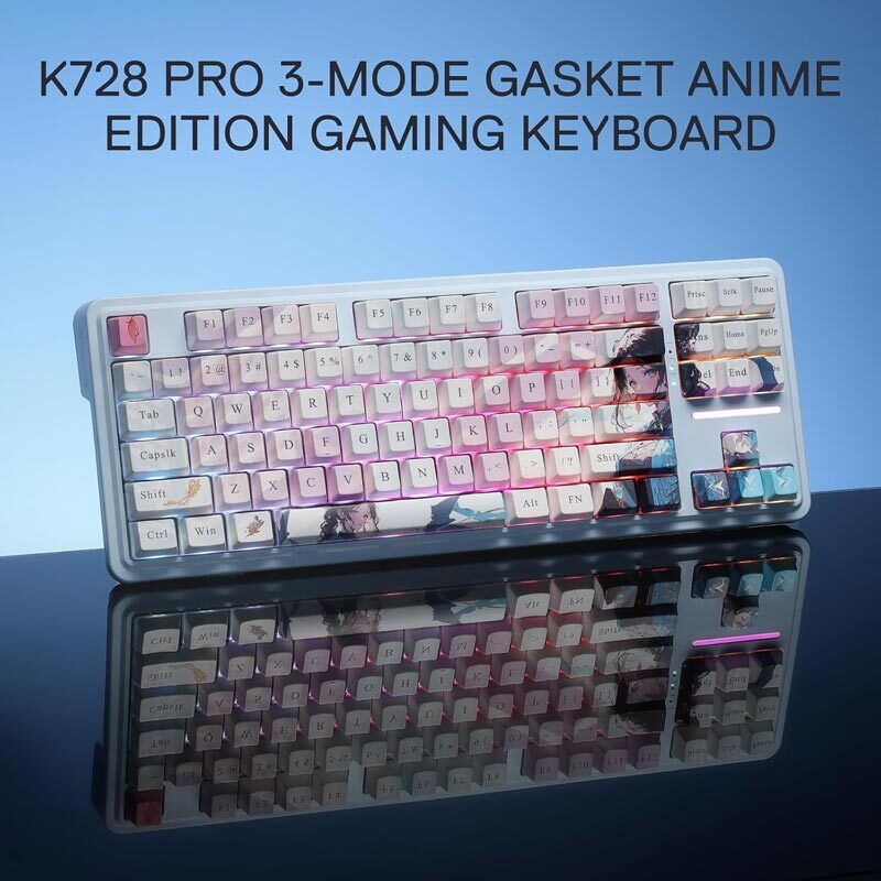 کیبورد بی سیم گیمینگ ردراگون ANTONIUM K728 PRO SE Anime