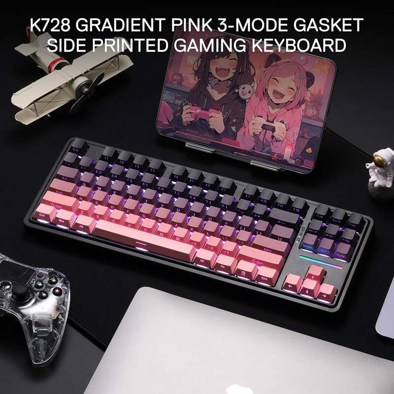 کیبورد بی سیم گیمینگ ردراگون ANTONIUM K728 SP PRO RGB