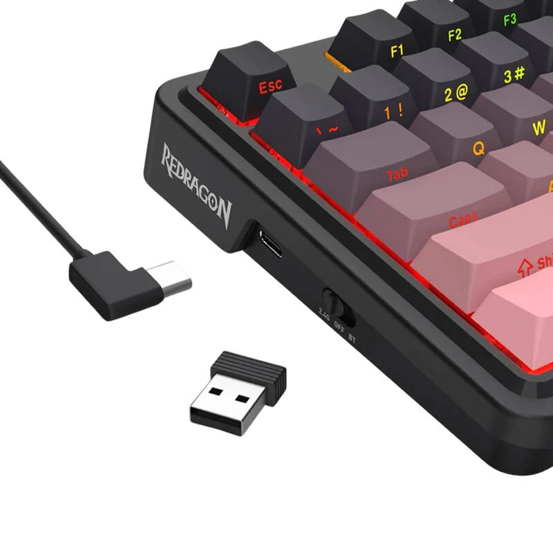 کیبورد بی سیم گیمینگ ردراگون ANTONIUM K728 SP PRO RGB