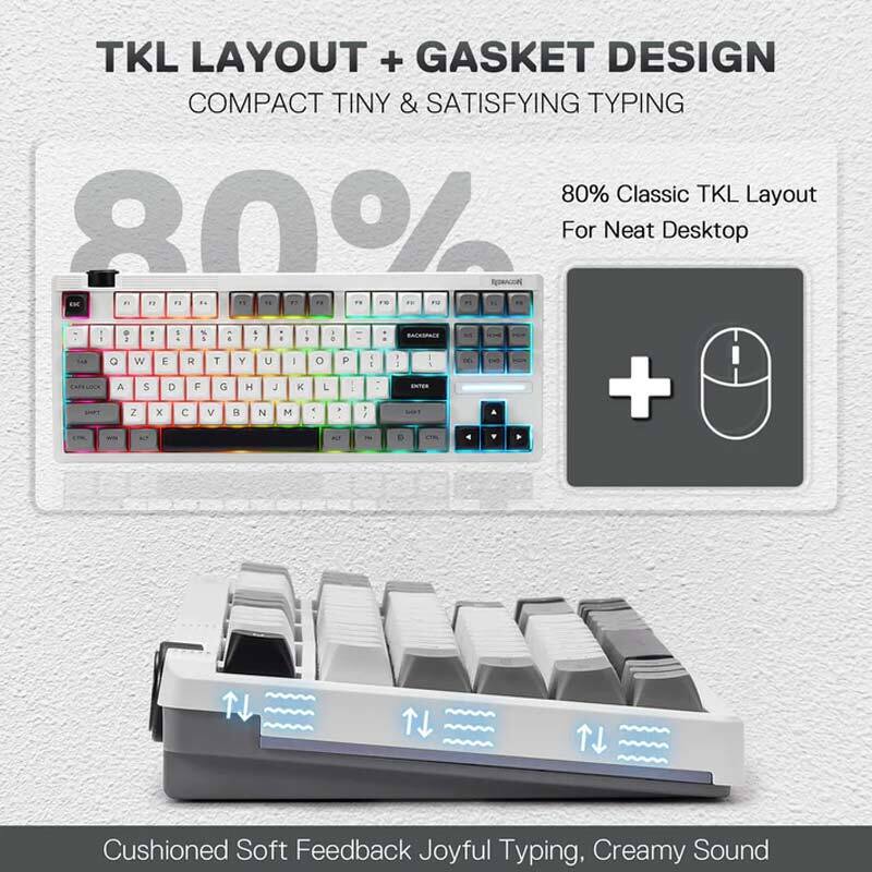 کیبورد بی سیم گیمینگ ردراگون OTIIM K729 PRO