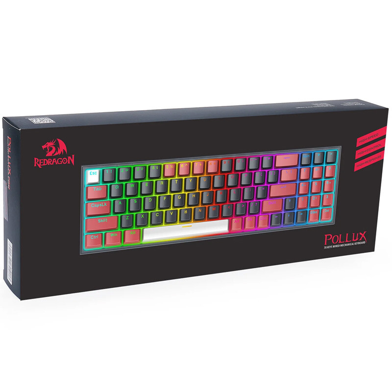 کیبورد بی سیم گیمینگ ردراگون POLLUX K628 PRO