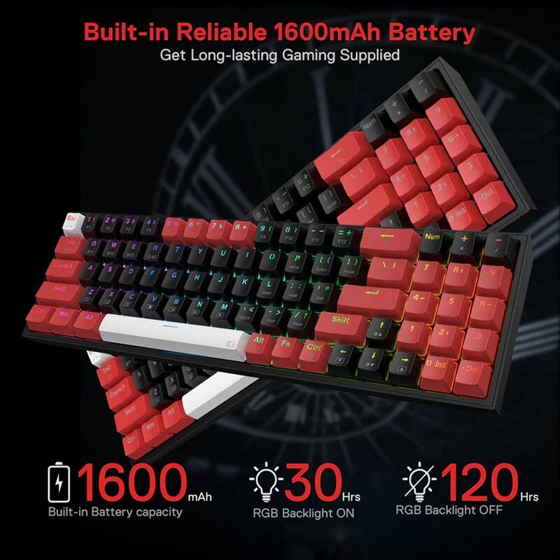 کیبورد بی سیم گیمینگ ردراگون POLLUX K628 PRO