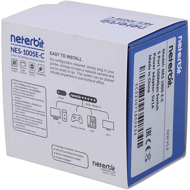 سوییچ 5 پورت نتربیت NES-1005E-C