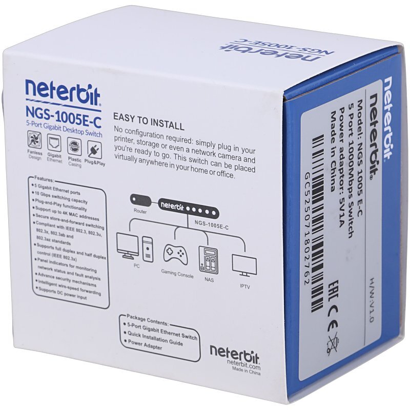 سوییچ 5 پورت نتربیت NGS-1005E-C