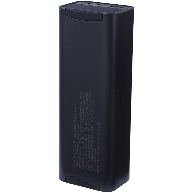 پاور بانک فست شارژ تسکو TP 2004 PD 100W ظرفیت 20000 میلی آمپر ساعت