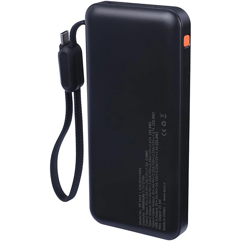 پاور بانک فست شارژ تسکو TP 1013 PD 22.5W ظرفیت 10000 میلی آمپر ساعت