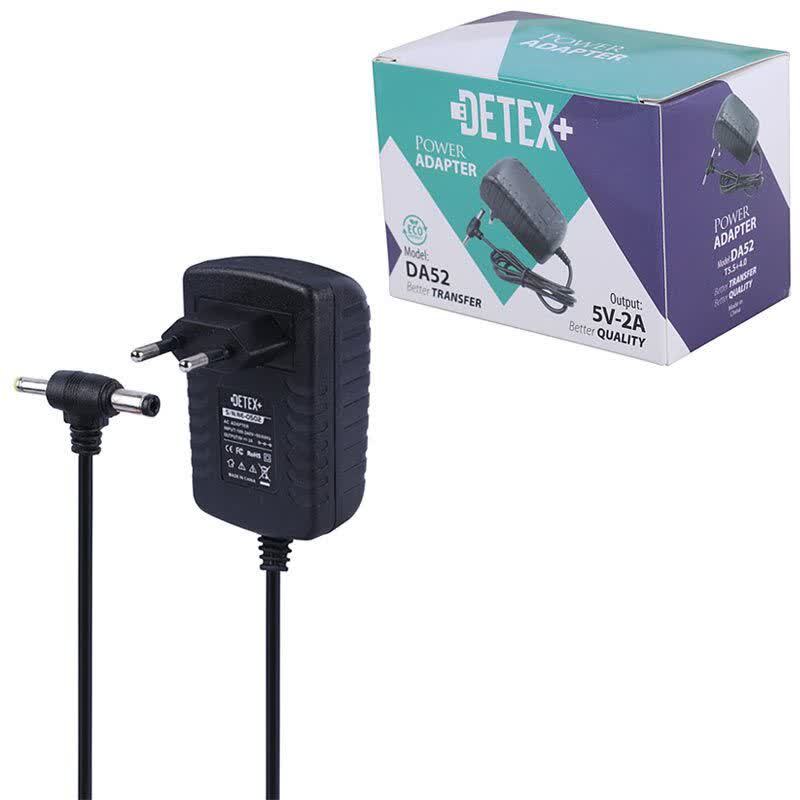 آداپتور برق دو فیش Detex+ DA52 5V 2A