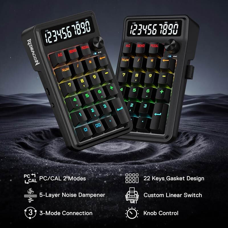 کیبورد اعداد بی سیم ردراگون COVE K733