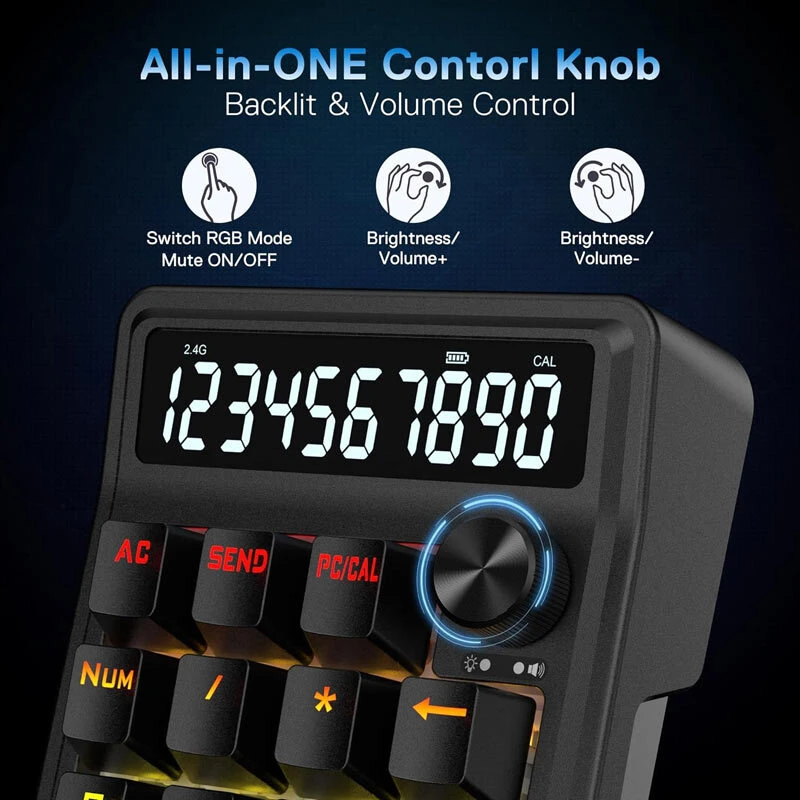 کیبورد اعداد بی سیم ردراگون COVE K733