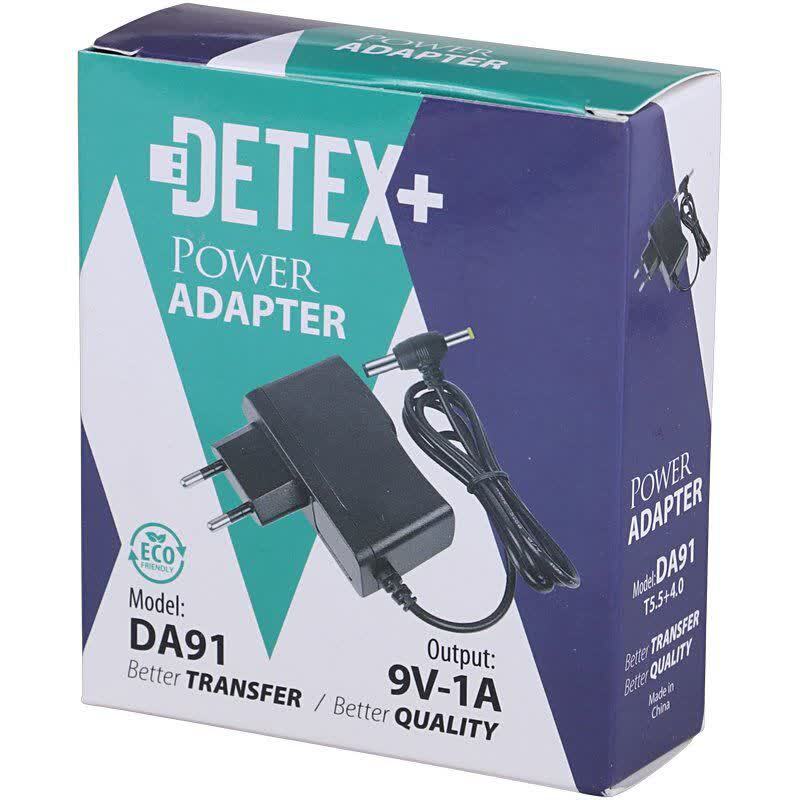آداپتور برق دو فیش Detex+ DA91 9V 1A