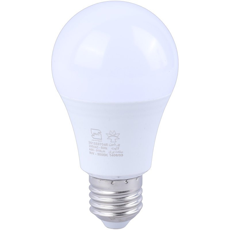 لامپ ال ای دی حبابی 9 وات پرشین لایت ایران پایه E27