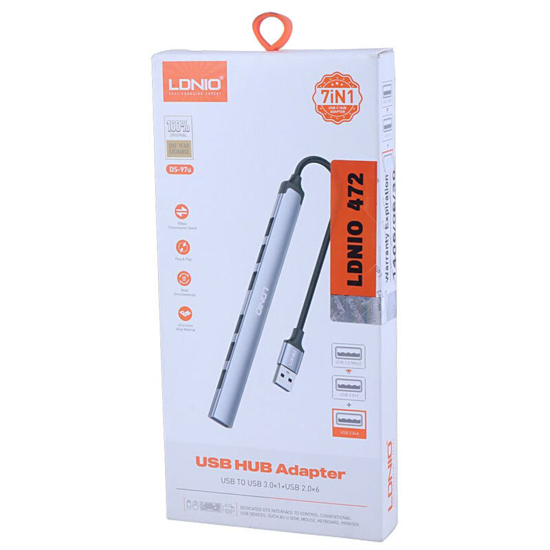 هاب 7 پورت USB 3.0 الدینیو DS-97U