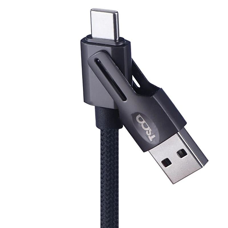 کابل شارژ چندکاره فست شارژ 60 وات تسکو TCPD 711 طول 1.2 متر
