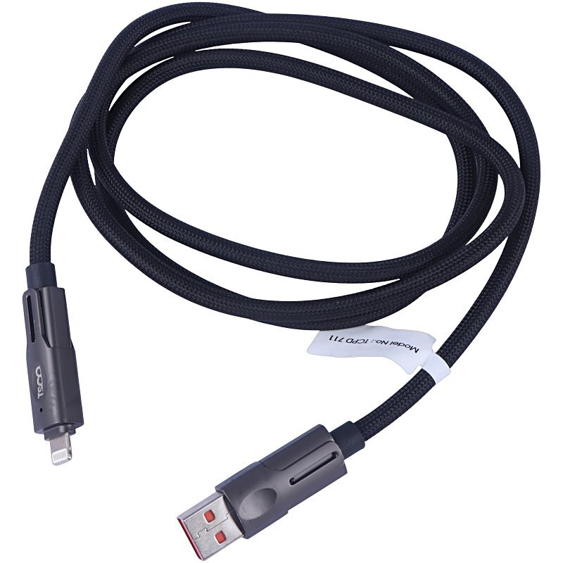 کابل شارژ چندکاره فست شارژ 60 وات تسکو TCPD 711 طول 1.2 متر