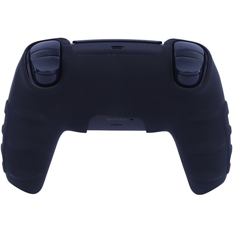 روکش دسته بازی PS5 استوپ دار زمینه مشکی سبز زرد