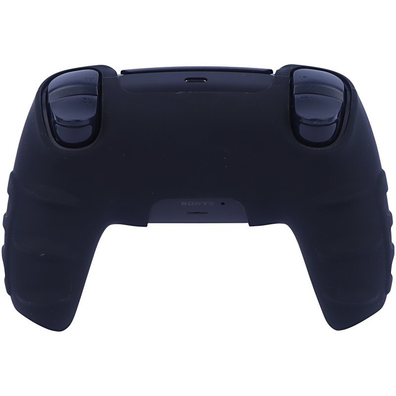 روکش دسته بازی PS5 استوپ دار زمینه مشکی آبی صورتی