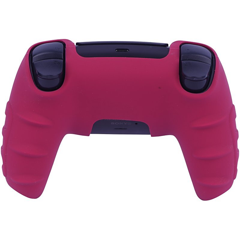 روکش دسته بازی PS5 استوپ دار زمینه زرشکی کد 1