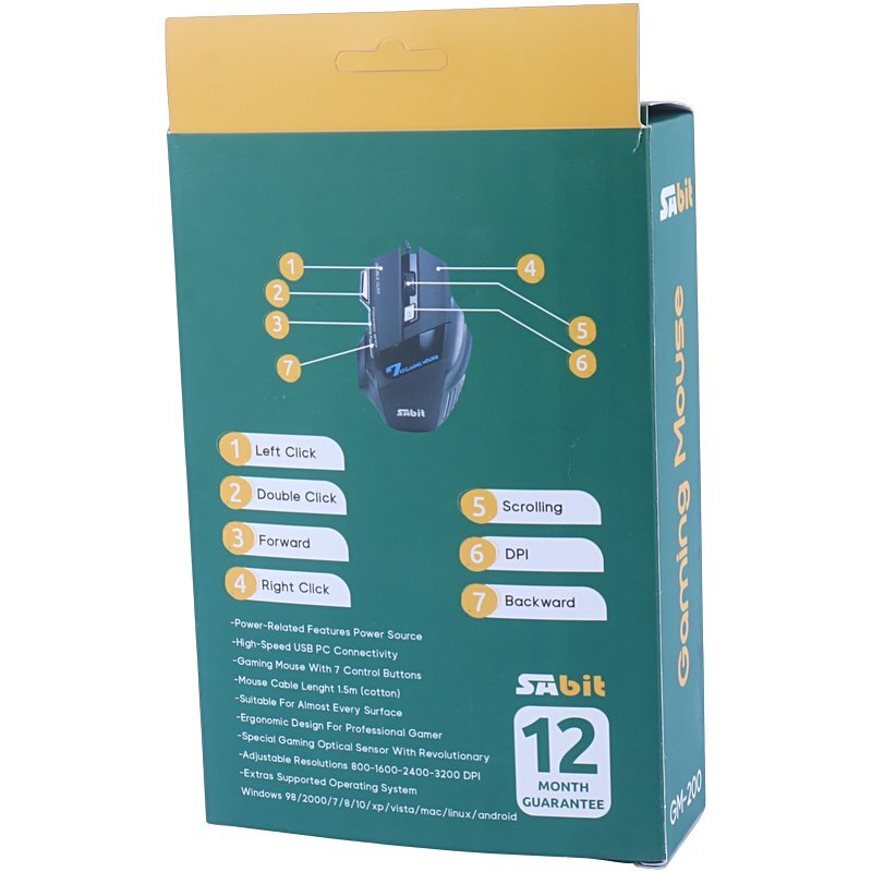 موس گیمینگ سابیت GM-200