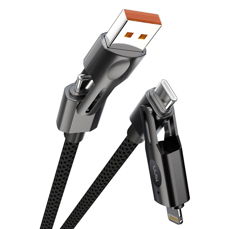 کابل شارژ چندکاره فست شارژ 60 وات تسکو TCPD 711 طول 1.2 متر