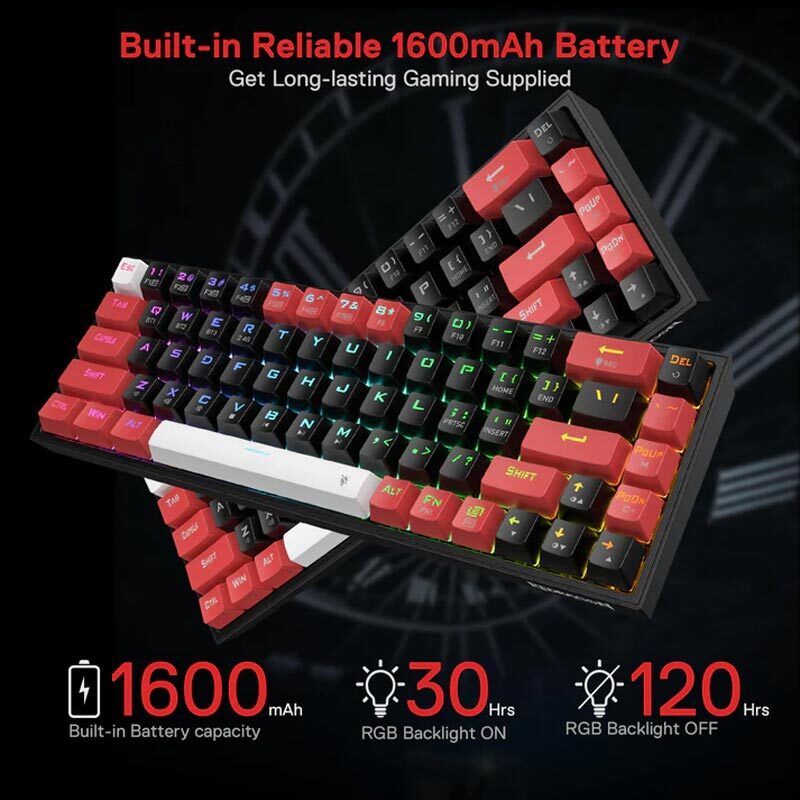 کیبورد بی سیم گیمینگ ردراگون CASTOR K631 PRO BRW