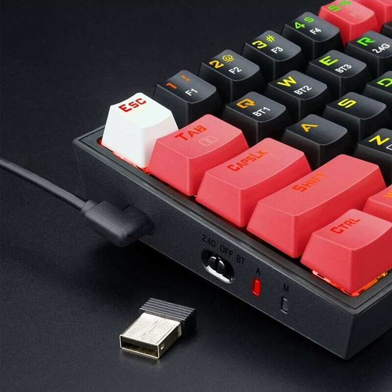 کیبورد بی سیم گیمینگ ردراگون CASTOR K631 PRO BRW