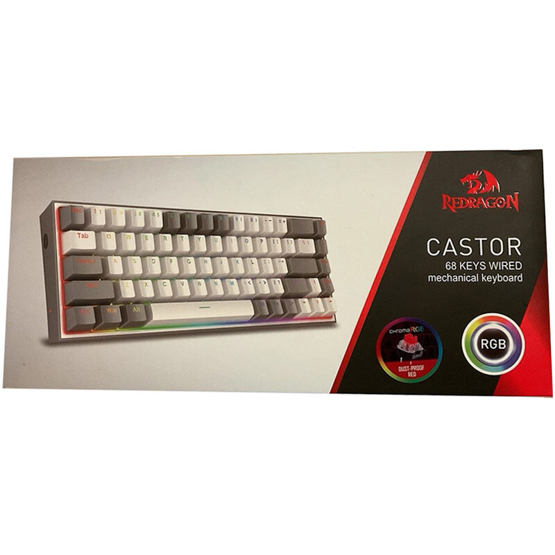کیبورد گیمینگ ردراگون CASTOR K631 Grey