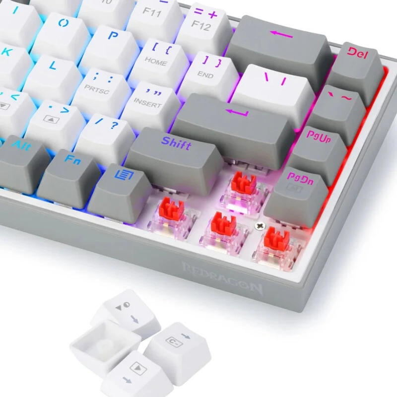 کیبورد گیمینگ ردراگون CASTOR K631 Grey