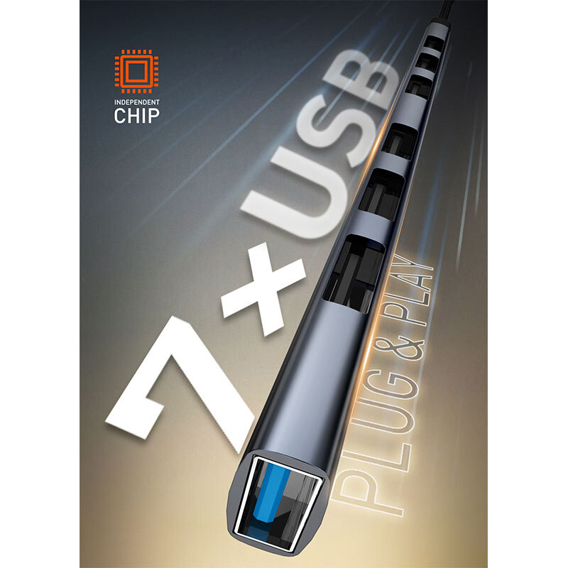 هاب 7 پورت USB 3.0 الدینیو DS-97U