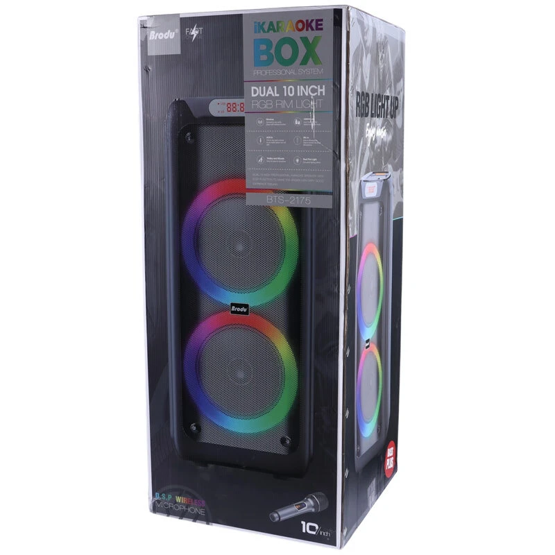 اسپیکر چمدانی بلوتوثی برودو BTS-2175 + میکروفون