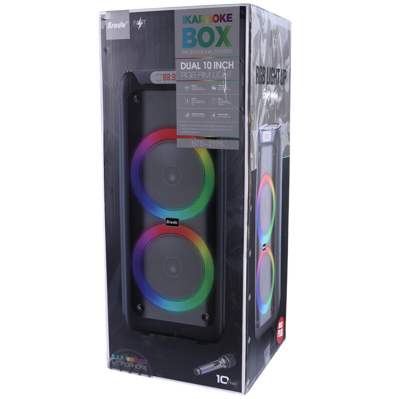 اسپیکر چمدانی بلوتوثی برودو BTS-2175 + میکروفون
