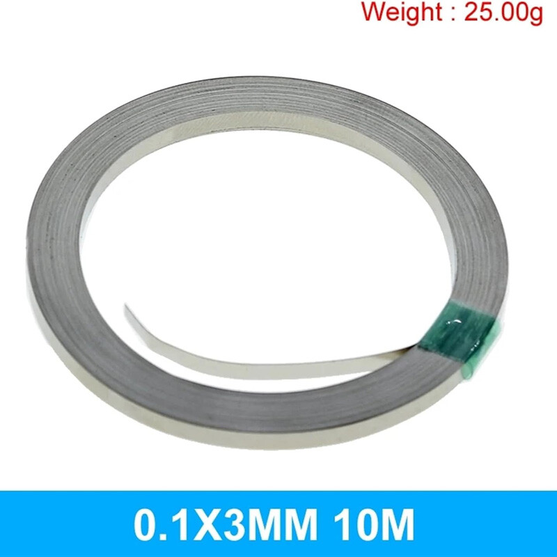 نوار نیکل نقطه جوش لحیم خور 3 میلی متر طول 10 سانتی متر