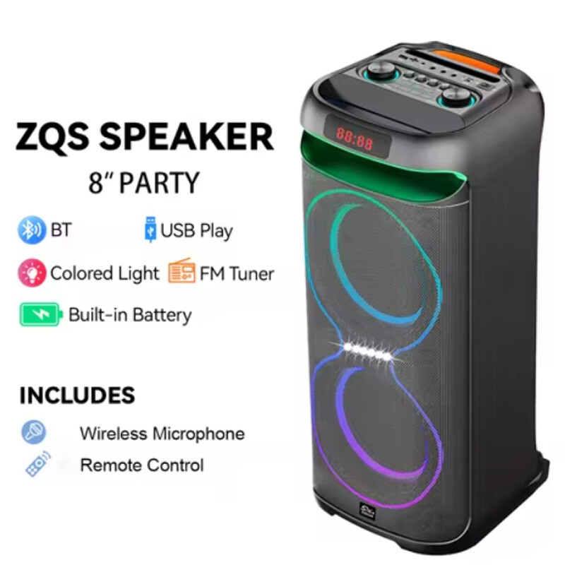 اسپیکر چمدانی بلوتوثی سینگ ای ZQS8258 + میکروفون و ریموت کنترل