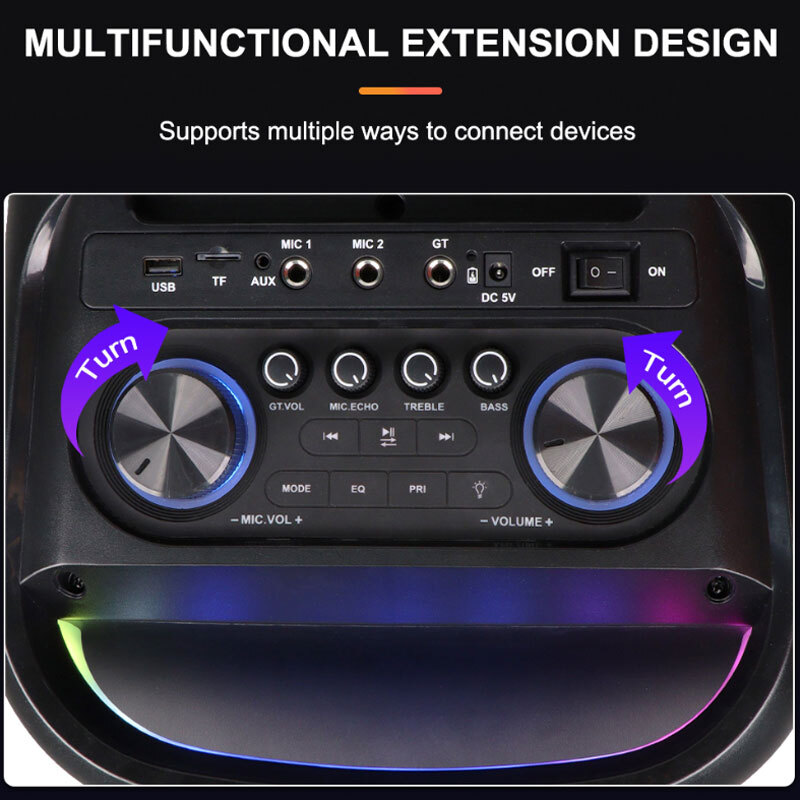 اسپیکر چمدانی بلوتوثی سینگ ای ZQS8258 + میکروفون و ریموت کنترل