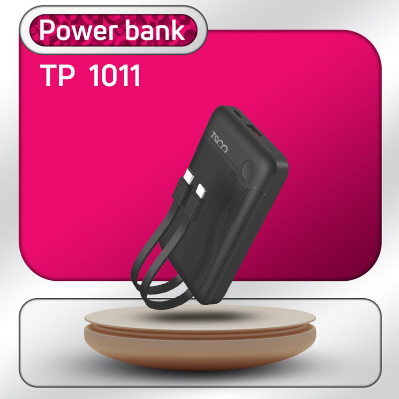 پاور بانک فست شارژ تسکو TP 1011 QC3.0 PD 22.5W ظرفیت 10000 میلی آمپر ساعت