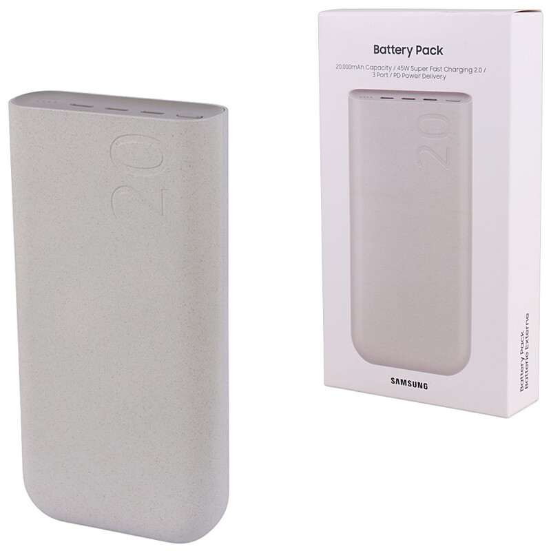 پاوربانک فست شارژ سامسونگ EB-P4520 QC2.0 PD 45W ظرفیت 20000 میلی آمپر ساعت