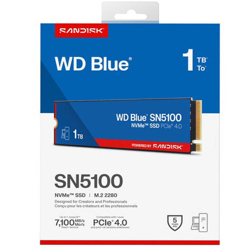 حافظه SSD وسترن دیجیتال Western Digital Blue SN5100 1TB M.2