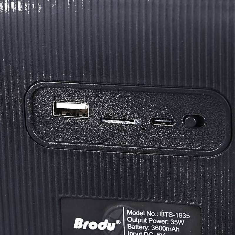 اسپیکر بلوتوثی برودو BTS-1935 + میکروفون