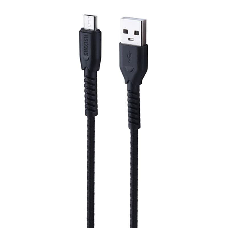 کابل میکرو یو اس بی فست شارژ 5 آمپر شوش SH-119A طول 1.1 متر