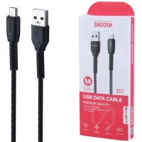 کابل میکرو یو اس بی فست شارژ 5 آمپر شوش SH-119A طول 1.1 متر