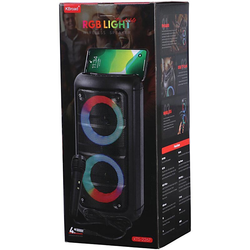 اسپیکر بلوتوثی کی برود KTS-2267 + میکروفون