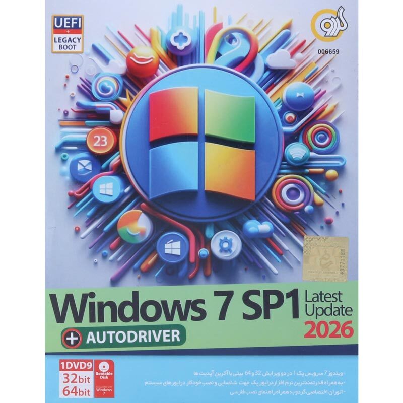 Windows 7 Ultimate SP1 Latest Update 2026 + Auto Driver 1DVD9 گردو