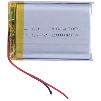 باتری لیتیومی 2000mAh 10*48*35mm 103450P