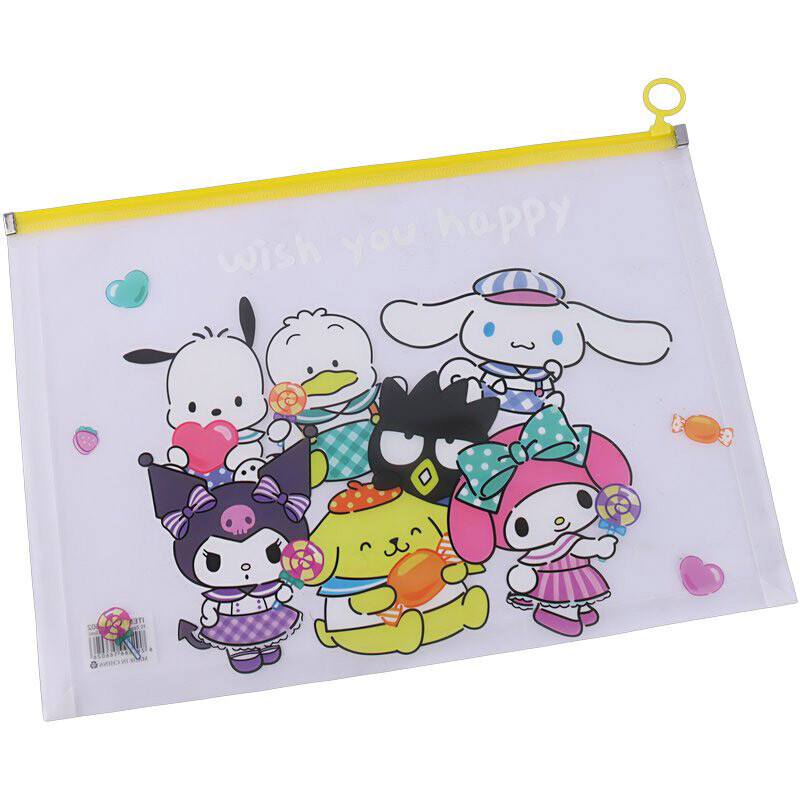 پوشه زیپ دار طرح فانتزی NO.KX-602 سایز A4