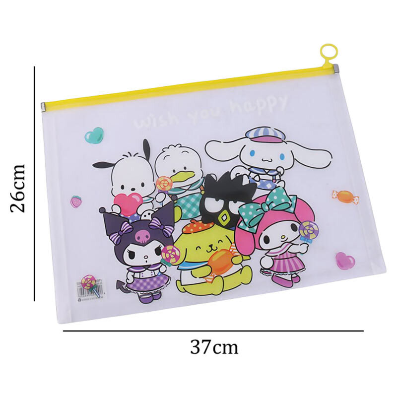 پوشه زیپ دار طرح فانتزی NO.KX-602 سایز A4