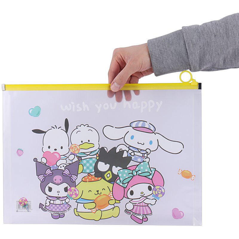 پوشه زیپ دار طرح فانتزی NO.KX-602 سایز A4