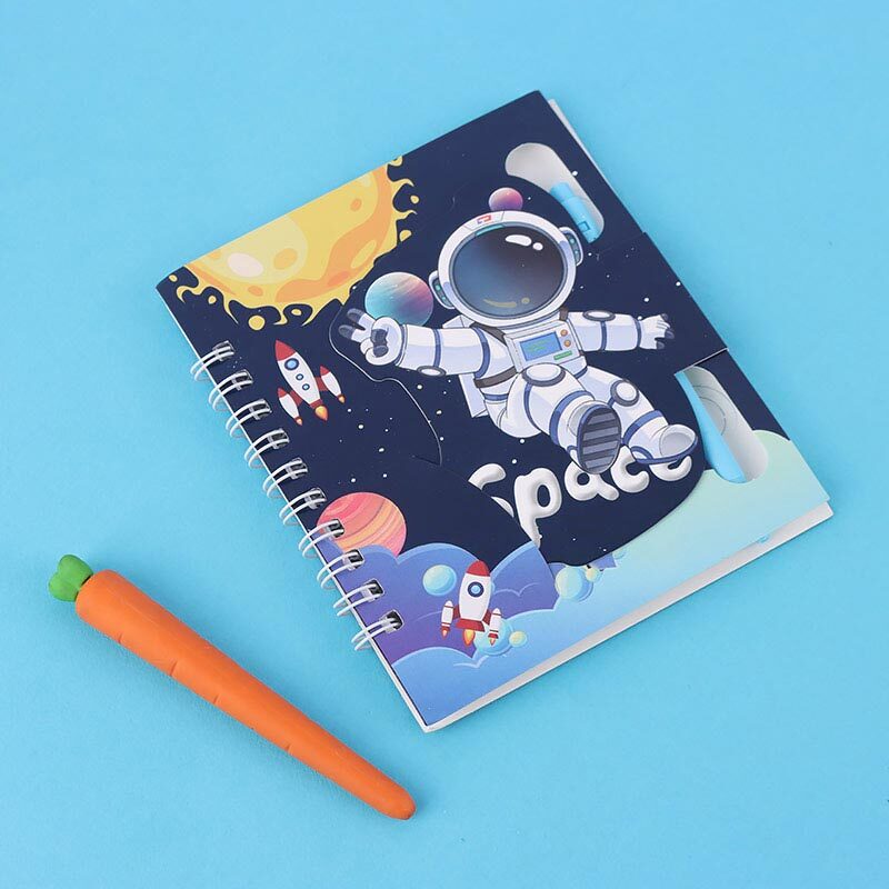 دفترچه یادداشت 50 برگ فانتزی NO.98299 بغل بازشو + خودکار