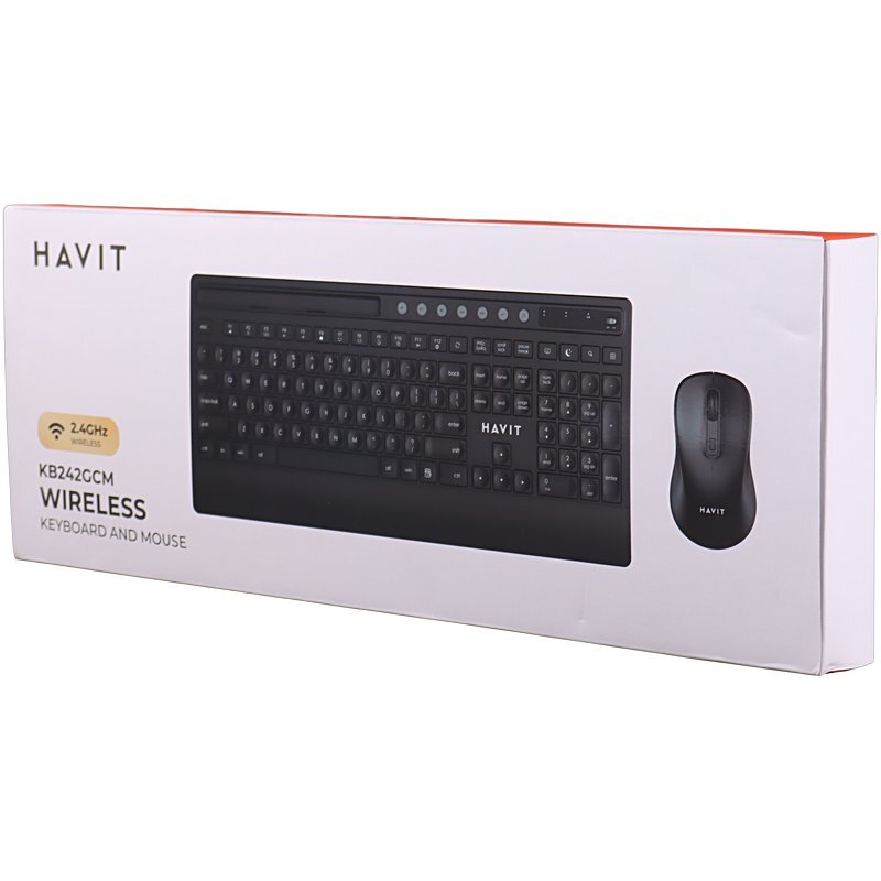 کیبورد و موس بی سیم هویت KB242GCM