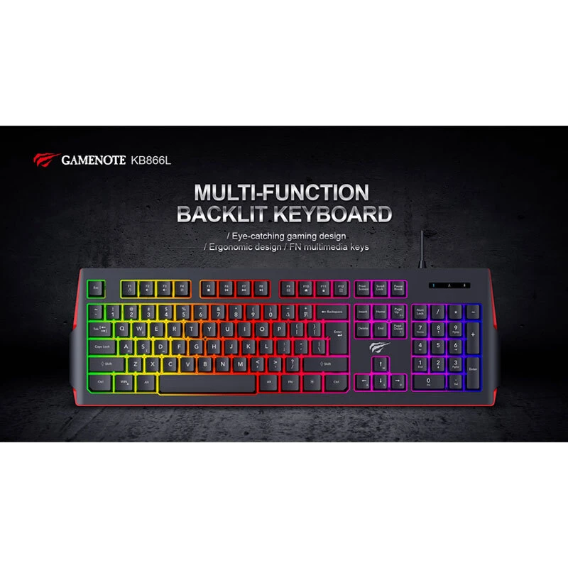 کیبورد گیمینگ هویت Gamenote KB866L